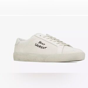 Saint Laurent Court Classic Distressed Sneaker